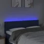 Blue fabric LED headboard 144x5x78/88 cm by , Headboards and footboards - Ref: Foro24-3122050, Price: 58,20 €, Discount: %