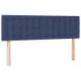 Blue fabric LED headboard 144x5x78/88 cm by , Headboards and footboards - Ref: Foro24-3122050, Price: 58,20 €, Discount: %