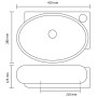 Lavabo redondo de cerámica con orificio de grifo/desagüe negro de vidaXL, Lavabos - Ref: Foro24-141925, Precio: 68,58 €, Desc...