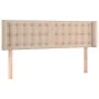 Cabecero con LED cuero sintético capuchino 147x16x78/88 cm de , Cabeceros y pies de cama - Ref: Foro24-3123331, Precio: 77,11...