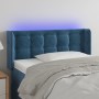 Cabecero con LED de terciopelo azul oscuro 83x16x78/88 cm de , Cabeceros y pies de cama - Ref: Foro24-3123704, Precio: 53,99 ...