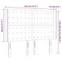 Cabecero con LED cuero sintético capuchino 147x16x118/128cm de , Cabeceros y pies de cama - Ref: Foro24-3124143, Precio: 139,...