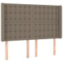 Cabecero con LED de tela gris taupe 147x16x118/128 cm de , Cabeceros y pies de cama - Ref: Foro24-3124484, Precio: 124,24 €, ...