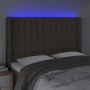 Cabecero con LED de tela gris taupe 147x16x118/128 cm de , Cabeceros y pies de cama - Ref: Foro24-3124484, Precio: 124,24 €, ...