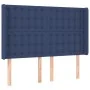 LED-Kopfteil aus blauem Stoff, 147 x 16 x 118/128 cm von , Kopf- und Fußteile - Ref: Foro24-3124486, Preis: 115,25 €, Rabatt: %