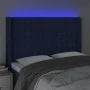 LED-Kopfteil aus blauem Stoff, 147 x 16 x 118/128 cm von , Kopf- und Fußteile - Ref: Foro24-3124486, Preis: 115,25 €, Rabatt: %