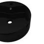 Round Black Ceramic Basin with Faucet/Drain Hole by vidaXL, Sinks - Ref: Foro24-141939, Price: 70,65 €, Discount: %