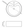 Round Black Ceramic Basin with Faucet/Drain Hole by vidaXL, Sinks - Ref: Foro24-141939, Price: 70,65 €, Discount: %