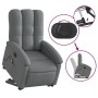 Sillón de masaje eléctrico reclinable elevable tela gris oscuro en Sillones | Comprar online en Foru.es