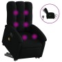 Sillón de masaje eléctrico reclinable elevable tela negro en Sillones | Comprar online en Foru.es