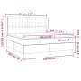 Cama box spring con colchón terciopelo azul oscuro 160x200 cm de , Camas y somieres - Ref: Foro24-3129463, Precio: 588,85 €, ...