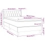 Cama box spring con colchón terciopelo rosa 90x190 cm de , Camas y somieres - Ref: Foro24-3131116, Precio: 336,97 €, Descuent...