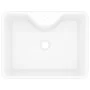 Lavabo de cerámica cuadrado orificio de grifo y desagüe blanco de vidaXL, Lavabos - Ref: Foro24-141936, Precio: 60,73 €, Desc...
