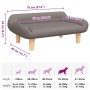 Cama para perros de tela gris taupe 70x40x24 cm en Camas para perros | Comprar online en Foru.es