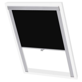 Persiana opaca enrollable negra S06/606 de vidaXL, Persianas y estores - Ref: Foro24-131301, Precio: 65,03 €, Descuento: %