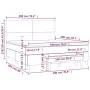 Cama box spring con colchón cuero sintético gris 180x200 cm de , Camas y somieres - Ref: Foro24-3137561, Precio: 652,27 €, De...