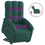 Sillón masaje eléctrico reclinable elevable tela verde oscuro en Sillones | Comprar online en Foru.es