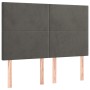 Cama box spring con colchón terciopelo gris oscuro 140x190 cm de , Camas y somieres - Ref: Foro24-3137720, Precio: 542,93 €, ...