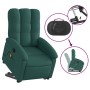 Sillón masaje eléctrico reclinable elevable tela verde oscuro en Sillones | Comprar online en Foru.es