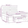 Cama box spring con colchón terciopelo gris claro 160x200 cm de , Camas y somieres - Ref: Foro24-3138031, Precio: 597,57 €, D...