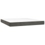 Cama box spring con colchón terciopelo gris oscuro 180x200 cm de , Camas y somieres - Ref: Foro24-3138038, Precio: 634,78 €, ...