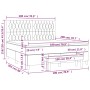 Cama box spring con colchón terciopelo gris oscuro 180x200 cm de , Camas y somieres - Ref: Foro24-3138038, Precio: 634,78 €, ...