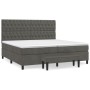 Cama box spring con colchón terciopelo gris oscuro 200x200 cm de , Camas y somieres - Ref: Foro24-3138044, Precio: 728,86 €, ...