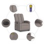 Sillón de masaje eléctrico reclinable elevable tela taupé en Sillones | Comprar online en Foru.es