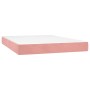 Cama box spring con colchón terciopelo rosa 140x200 cm de , Camas y somieres - Ref: Foro24-3138090, Precio: 545,76 €, Descuen...