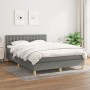 Cama box spring con colchón tela gris oscuro 140x200 cm de , Camas y somieres - Ref: Foro24-3140938, Precio: 429,86 €, Descue...