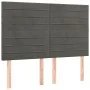 Box spring bed with dark gray velvet mattress 140x190 cm by , Beds and slatted bases - Ref: Foro24-3137900, Price: 533,49 €, ...