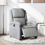 Sillón reclinable eléctrico tela gris claro en Sillones | Comprar online en Foru.es