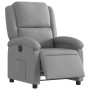 Sillón reclinable eléctrico tela gris claro en Sillones | Comprar online en Foru.es