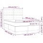 Box spring bed with black fabric mattress 140x200 cm by , Beds and slatted bases - Ref: Foro24-3142099, Price: 502,71 €, Disc...