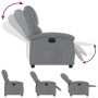 Sillón reclinable eléctrico tela gris claro en Sillones | Comprar online en Foru.es
