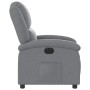 Sillón reclinable eléctrico tela gris claro en Sillones | Comprar online en Foru.es