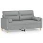 2-seater sofa with light gray fabric cushions 140 cm by , Sofas - Ref: Foro24-3200821, Price: 245,73 €, Discount: %