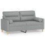 Sofá de 2 plazas con cojines tela gris claro 140 cm de , Sofás - Ref: Foro24-3200821, Precio: 232,21 €, Descuento: %