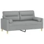 2-seater sofa with light gray fabric cushions 140 cm by , Sofas - Ref: Foro24-3200821, Price: 245,73 €, Discount: %