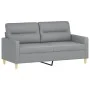 2-seater sofa with light gray fabric cushions 140 cm by , Sofas - Ref: Foro24-3200821, Price: 245,73 €, Discount: %