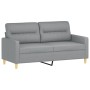 Sofá de 2 plazas con cojines tela gris claro 140 cm de , Sofás - Ref: Foro24-3200821, Precio: 232,21 €, Descuento: %