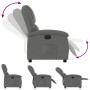 Sillón reclinable eléctrico de tela gris oscuro en Sillones | Comprar online en Foru.es