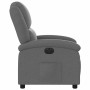 Sillón reclinable eléctrico de tela gris oscuro en Sillones | Comprar online en Foru.es