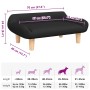 Cama para perros de tela negra 70x40x24 cm en Camas para perros | Comprar online en Foru.es