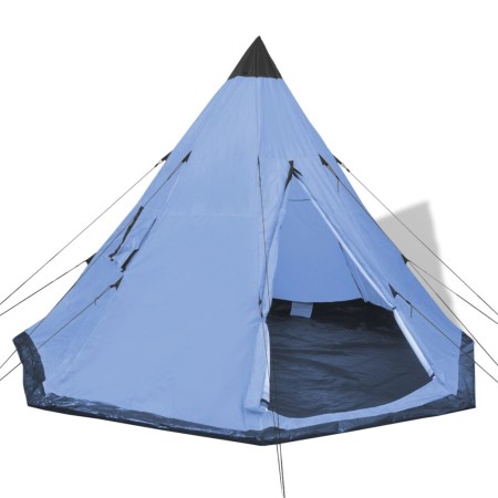 Tienda de campaña para 4 personas azul de vidaXL, Tiendas de campaña - Ref: Foro24-91006, Precio: 92,94 €, Descuento: %
