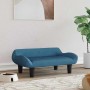 Cama para perros de terciopelo azul 70x40x24 cm en Camas para perros | Comprar online en Foru.es