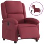Sillón reclinable eléctrico tela rojo tinto en Sillones | Comprar online en Foru.es