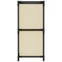 Armario almacenaje de acero con 4 cestas tela crema 63x30x71 cm de , Taquillas y armarios de almacenamiento - Ref: Foro24-337...