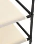 Armario almacenaje de acero con 4 cestas tela crema 63x30x71 cm de , Taquillas y armarios de almacenamiento - Ref: Foro24-337...