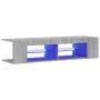 Mueble de TV con luces LED gris Sonoma 135x39x30 cm de , Muebles TV - Ref: Foro24-815694, Precio: 68,45 €, Descuento: %